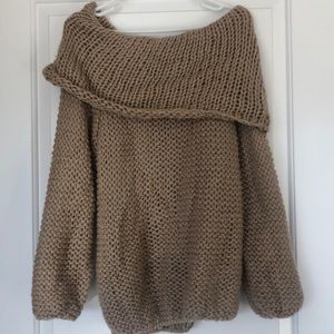 Off the shoulder sweater